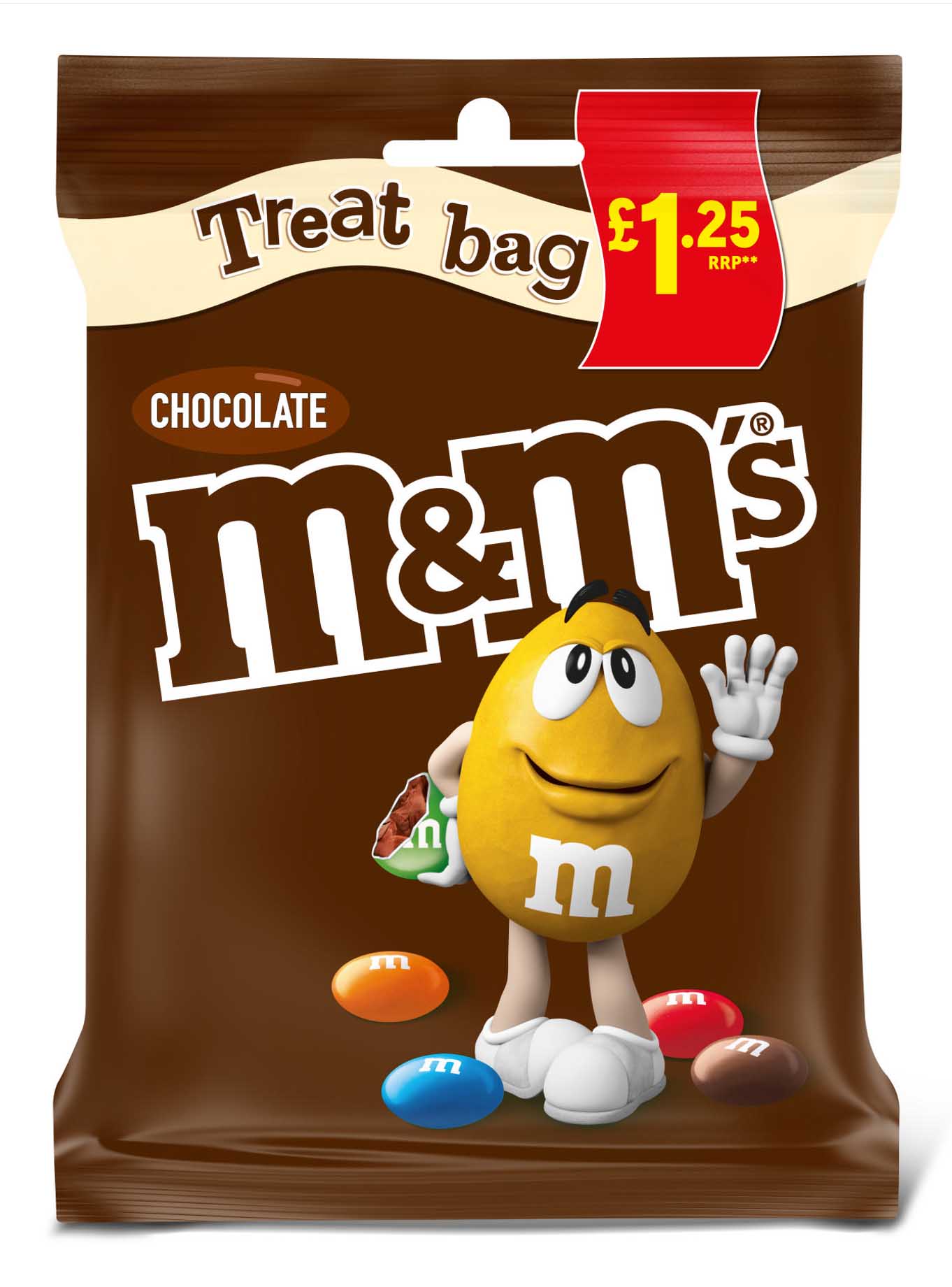 M&M's Crispy Chocolate Pouch 107g (12 Bags)